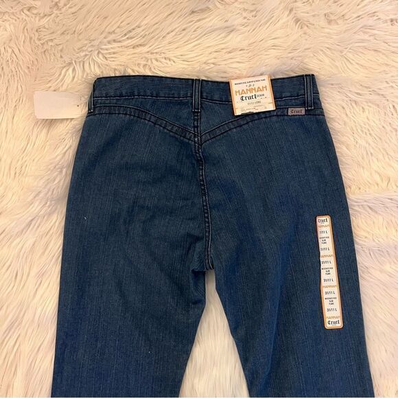 NWT Cruel Denim® 31 Long Hannah Flare Jeans Blue Denim Western Snap Bottom - Picture 8 of 10